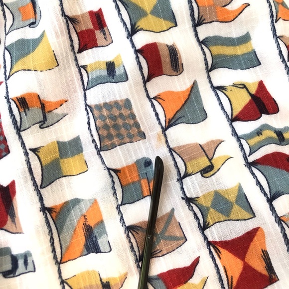 Anthropologie Likla Linen Flag Shorts - Picture 5 of 5